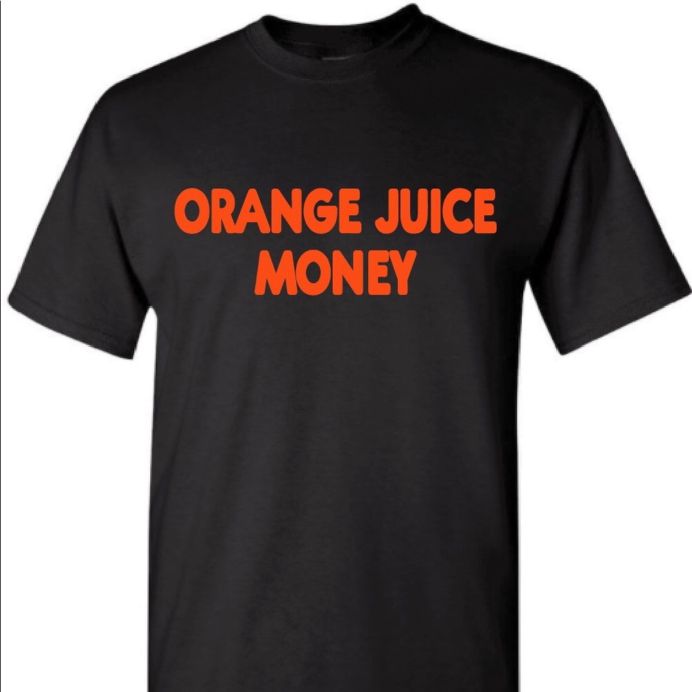 Vantage Orange juice money t-shirt